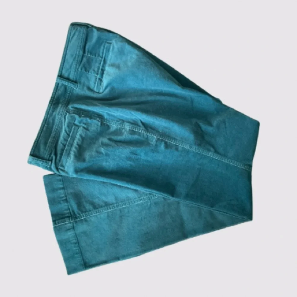 Talbots Boot-cut Corduroy Stretch Pants Teal Size 12 NWT - Picture 6 of 13